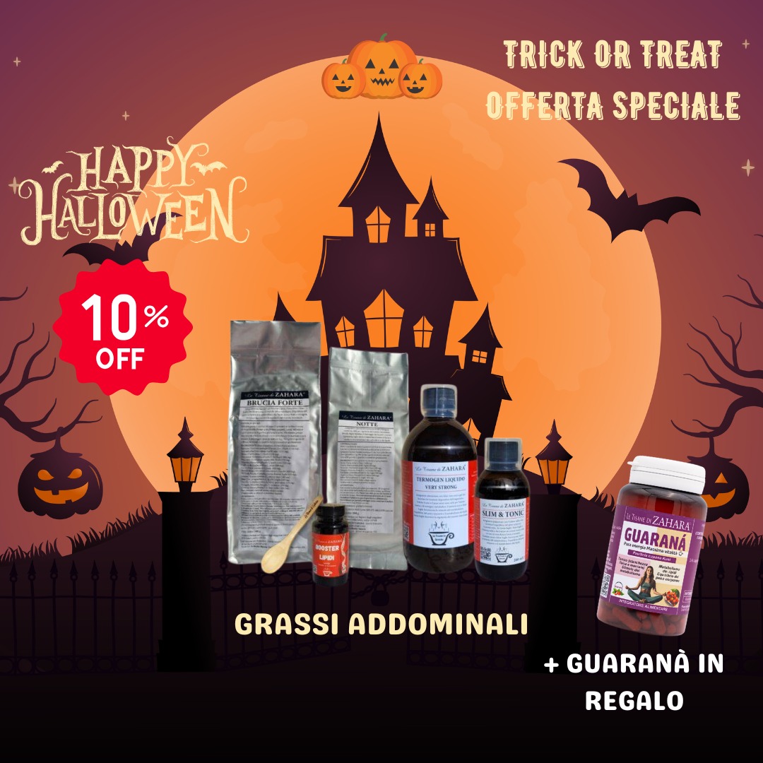 Offerta Halloween Grassi Addominali Formula Erbe con Guaranà in regalo