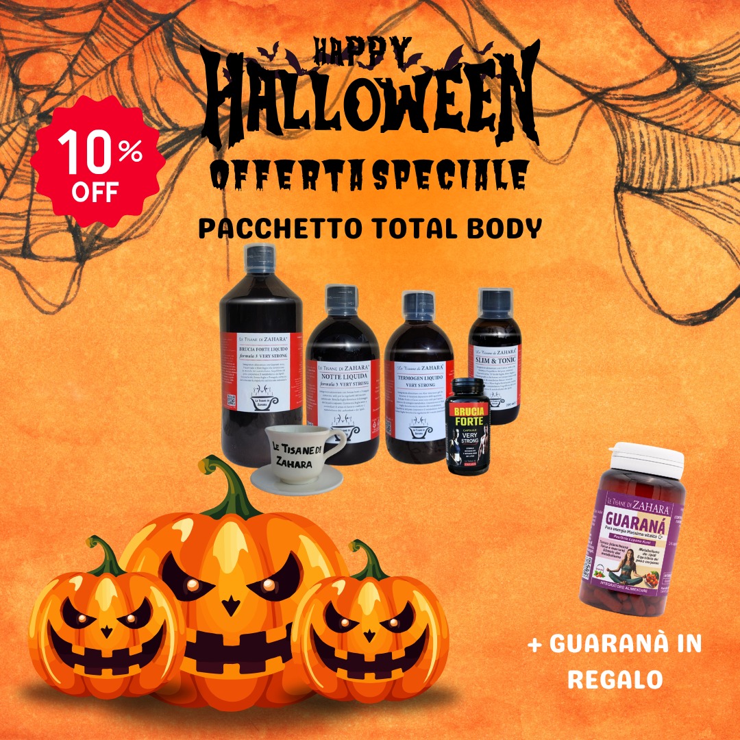 Offerta Halloween Pacchetto Total Body Formula 3 con Guaranà in regalo