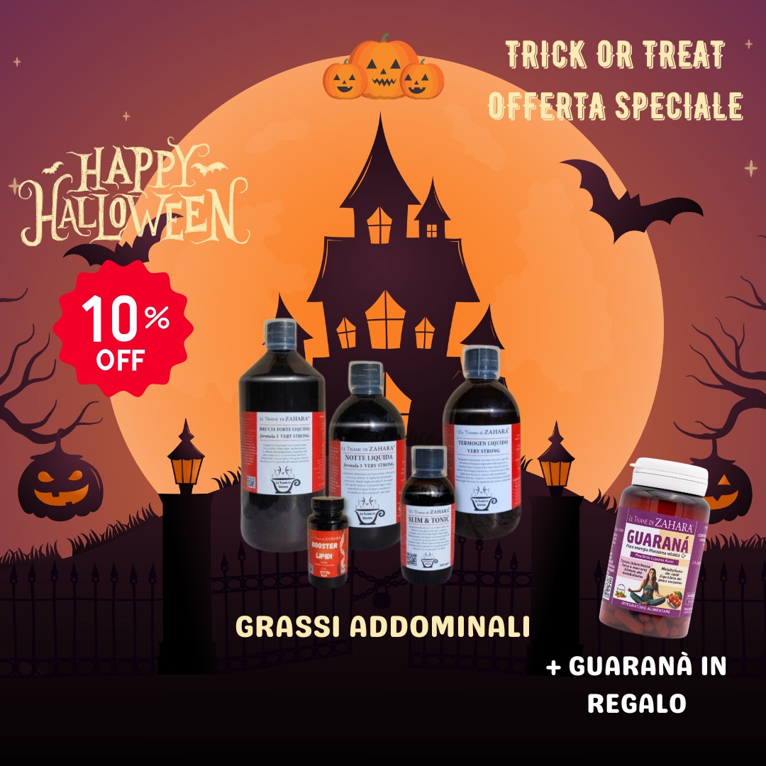 Offerta Halloween Grassi Addominali Formula 3 Very Strong con Guaranà in regalo